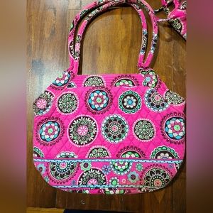 Pink vera Bradley purse with extras